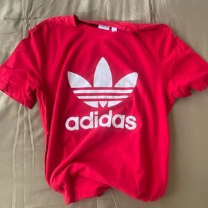 Adidas woman’s t-shirt. Size L color Red